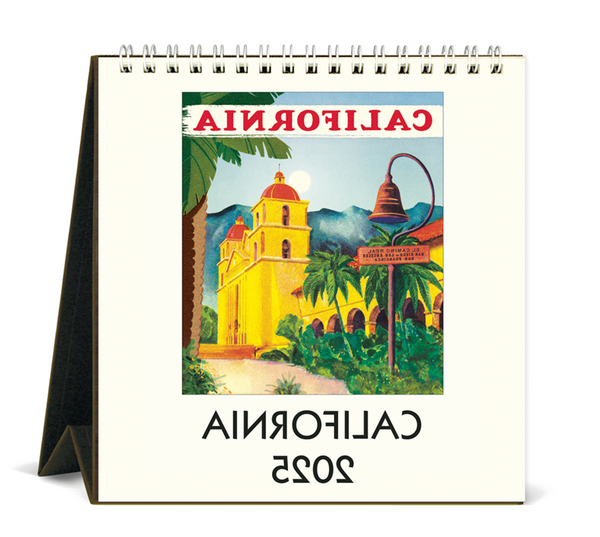 California Easel Desk Calendar 2025 (Ships July 15)